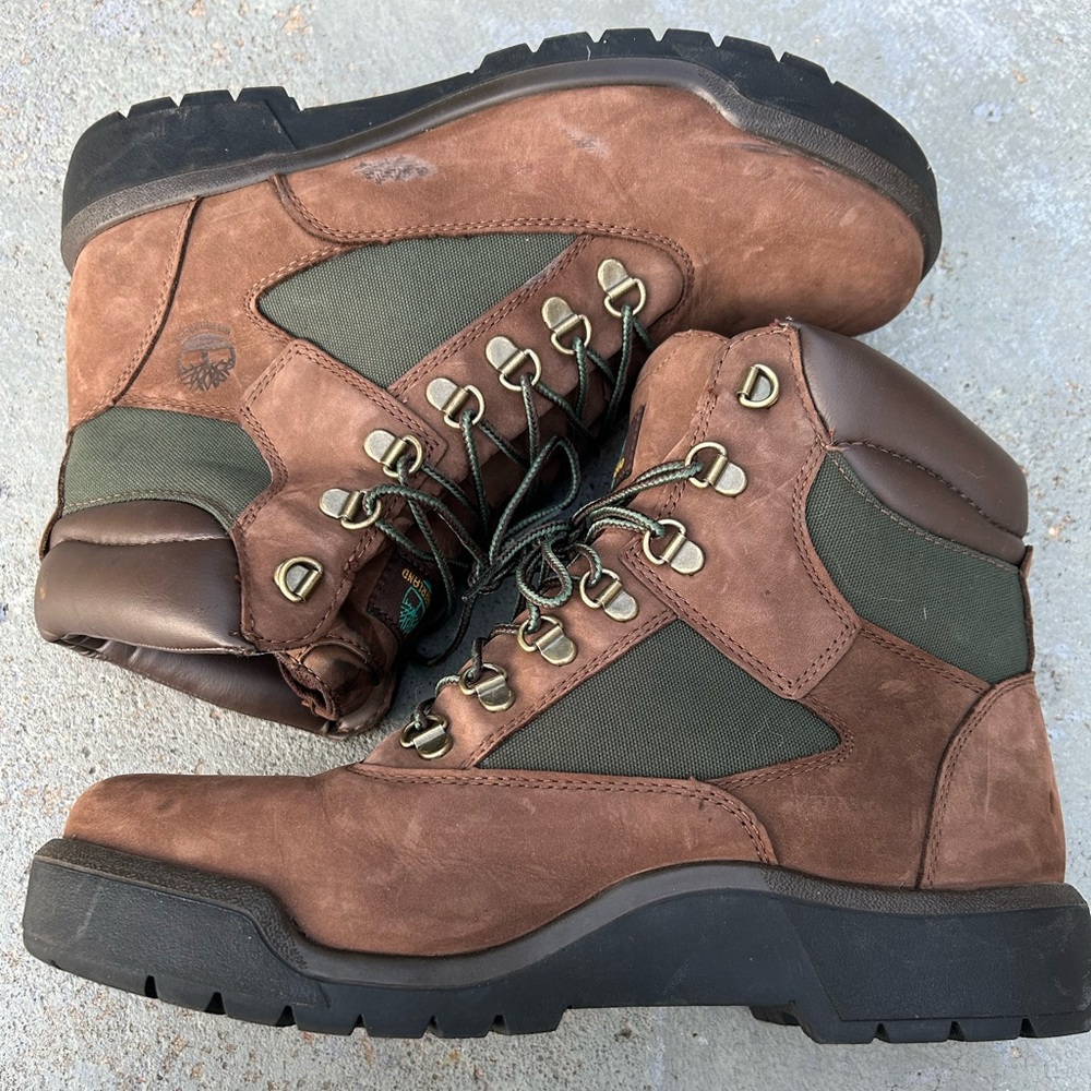 Timberland 6-Inch Waterproof Field Boots TB-0A18AH-D47 Dark Brown Sz 10 - Picture 8 of 9